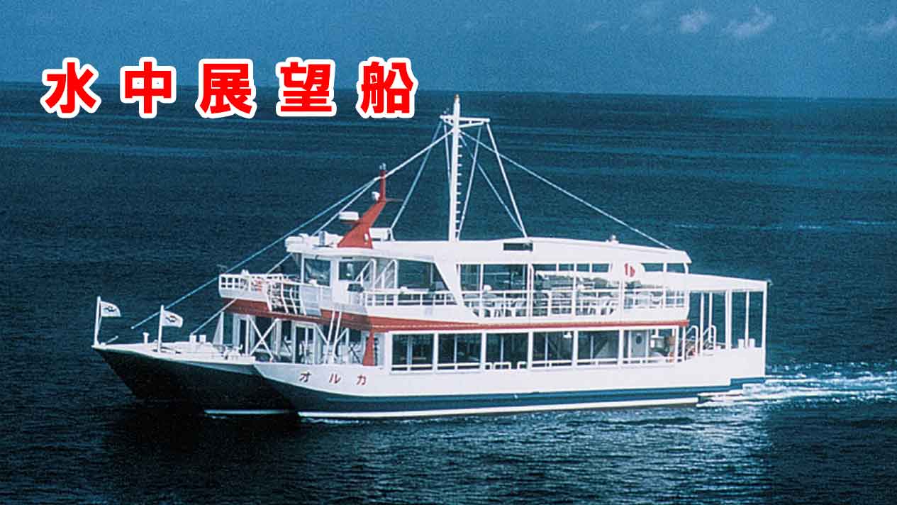 「オルカ」「ジーラ」「ピンクジーラ」 水中展望船